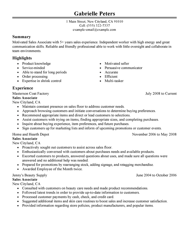 Resume Sample